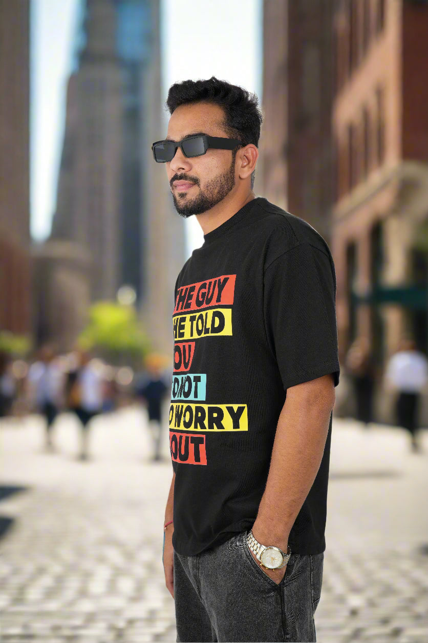 100% Cotton Oversized High Quality T-Shirt // Black