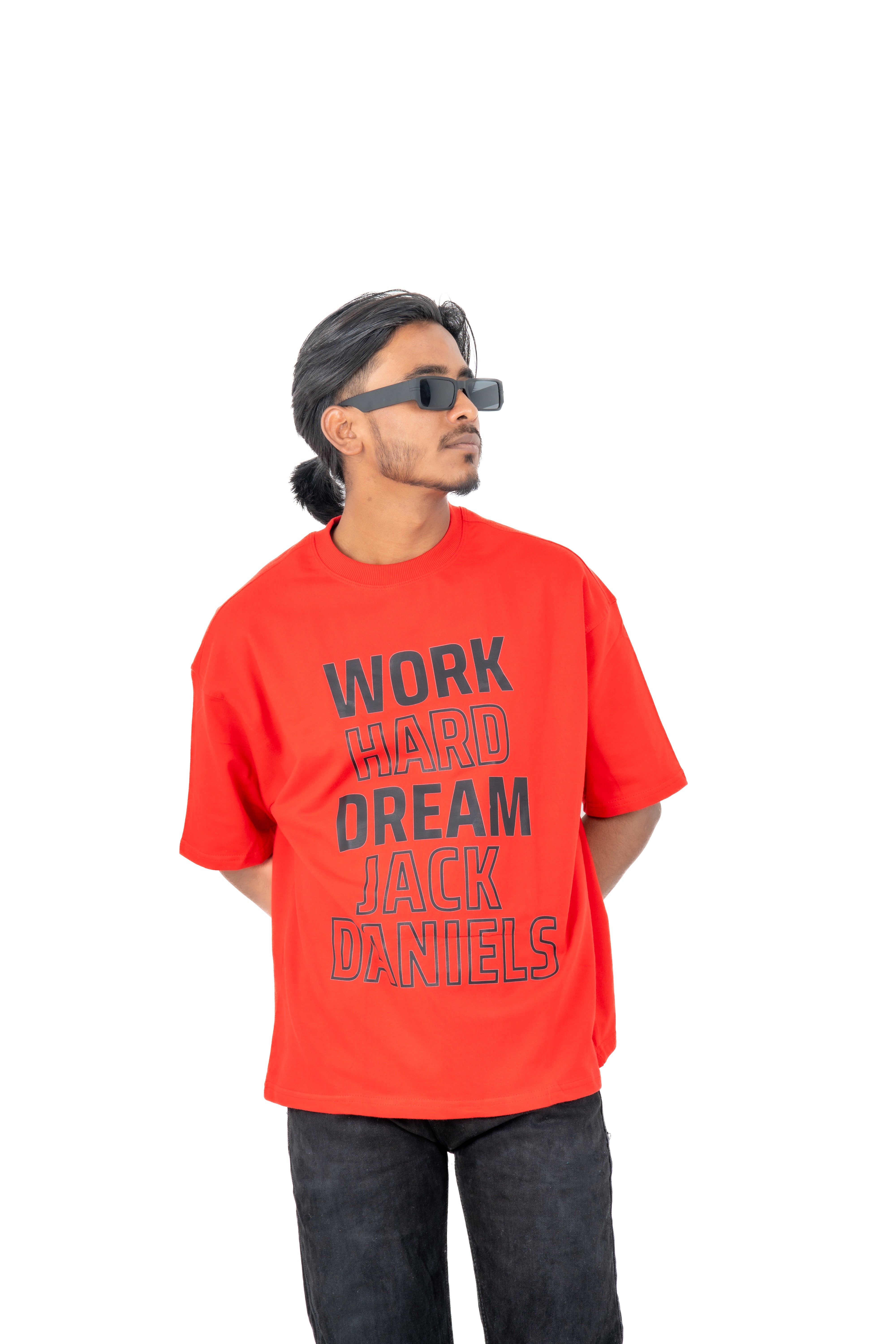 Dumbbers original Red 100% Cotton Oversized T-Shirt