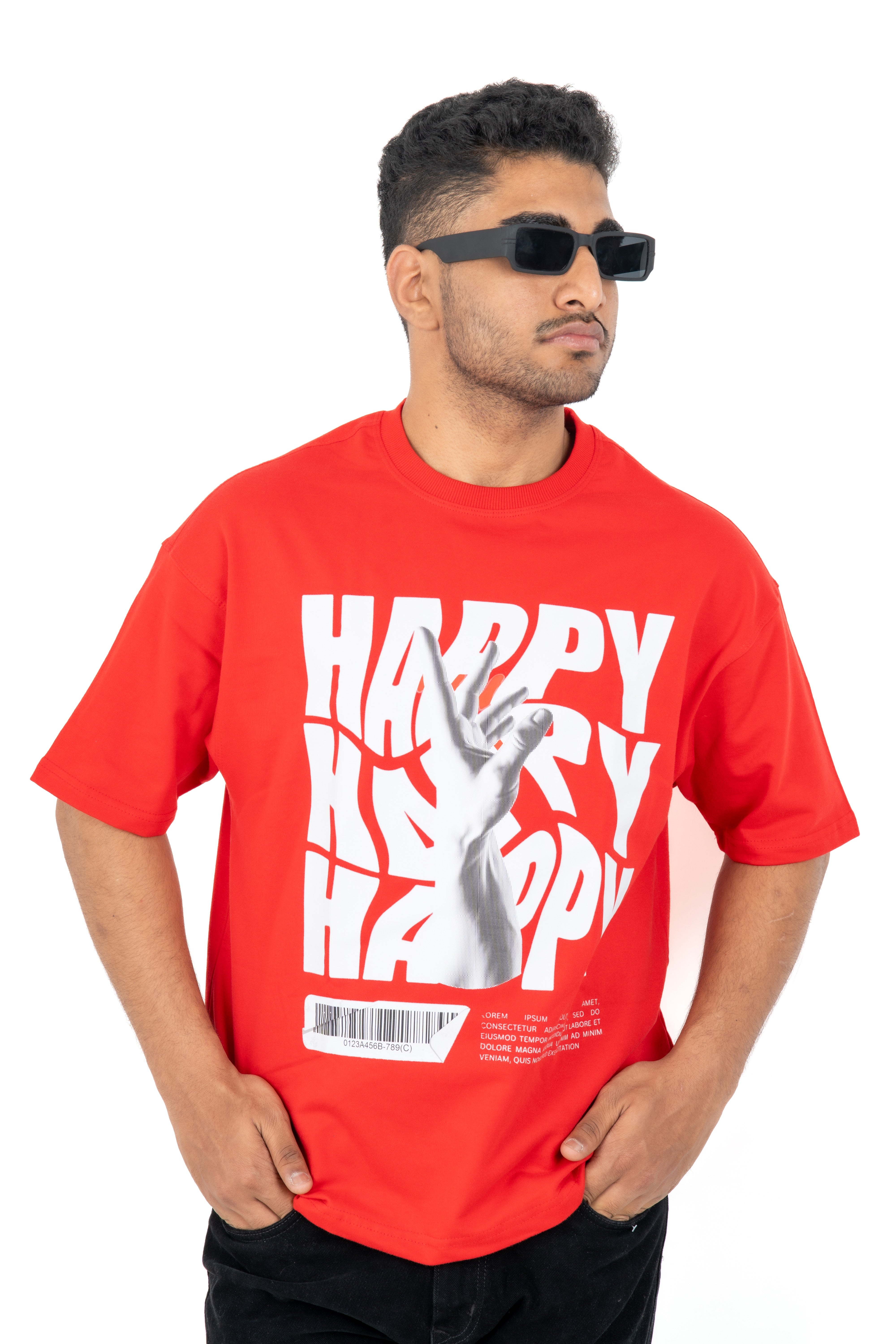 Dumbbers Original 100% Cotton Oversized T-Shirt // Red
