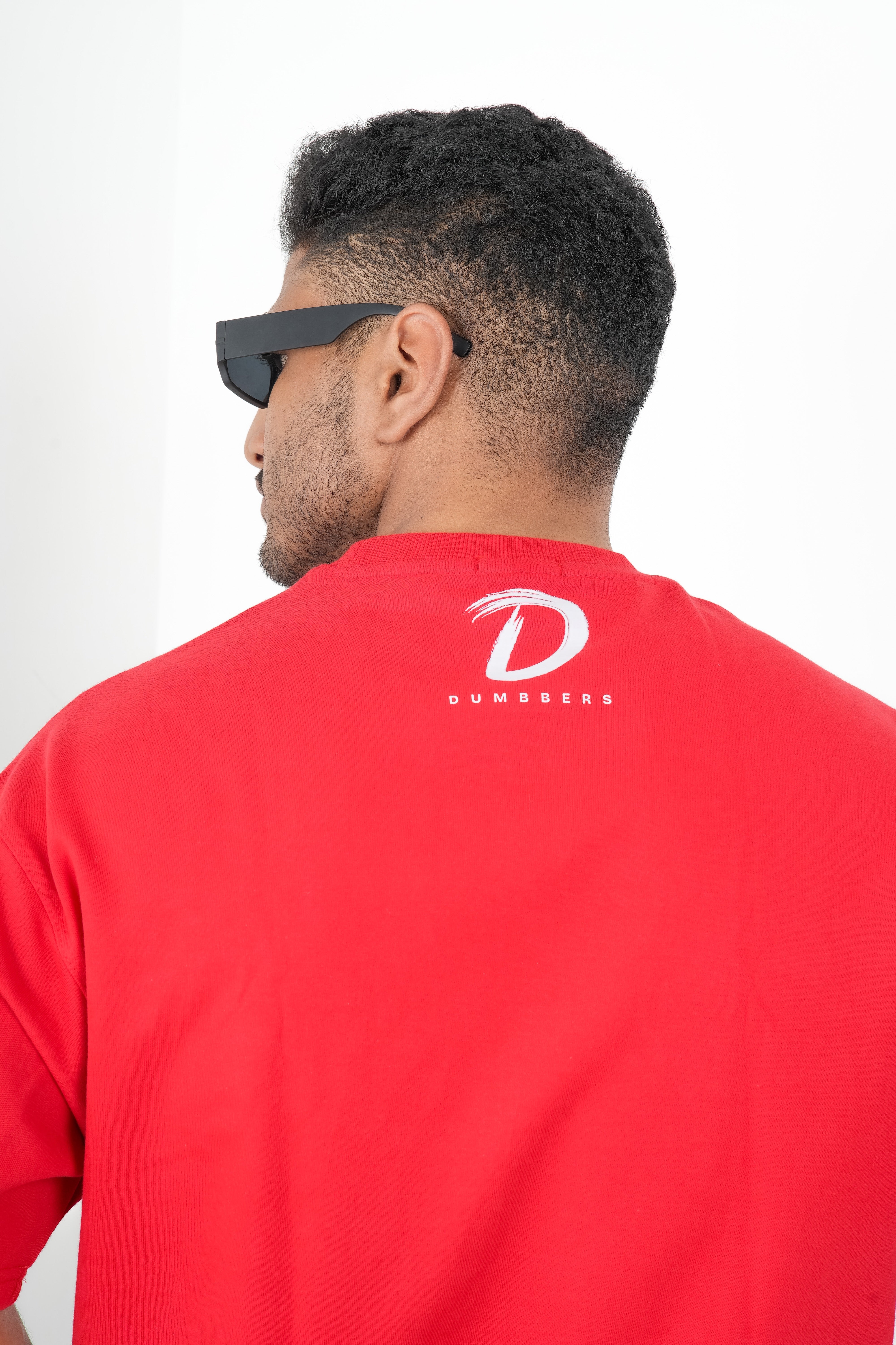 Dumbbers Original 100% Cotton Oversized T-Shirt // Red