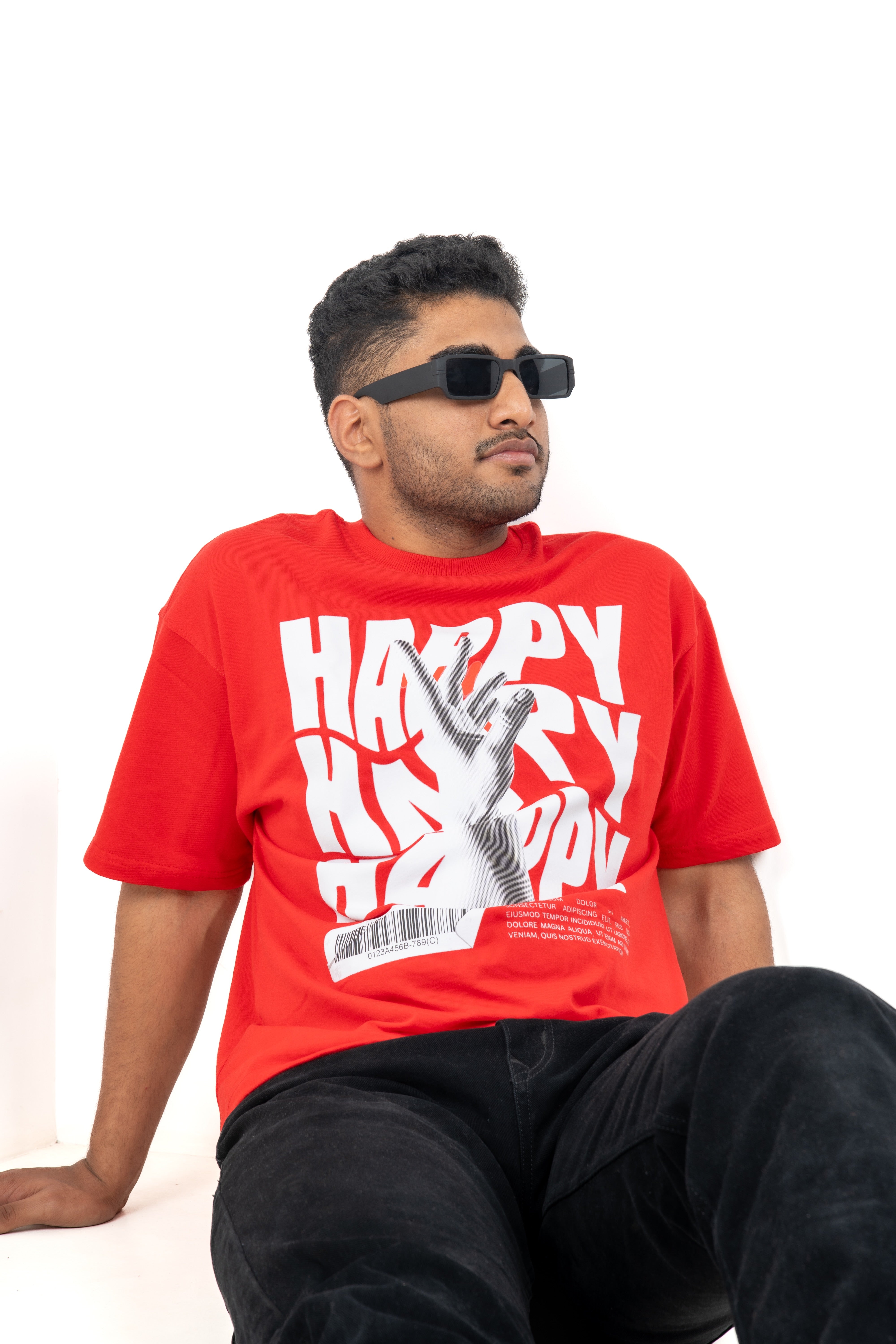 Dumbbers Original 100% Cotton Oversized T-Shirt // Red