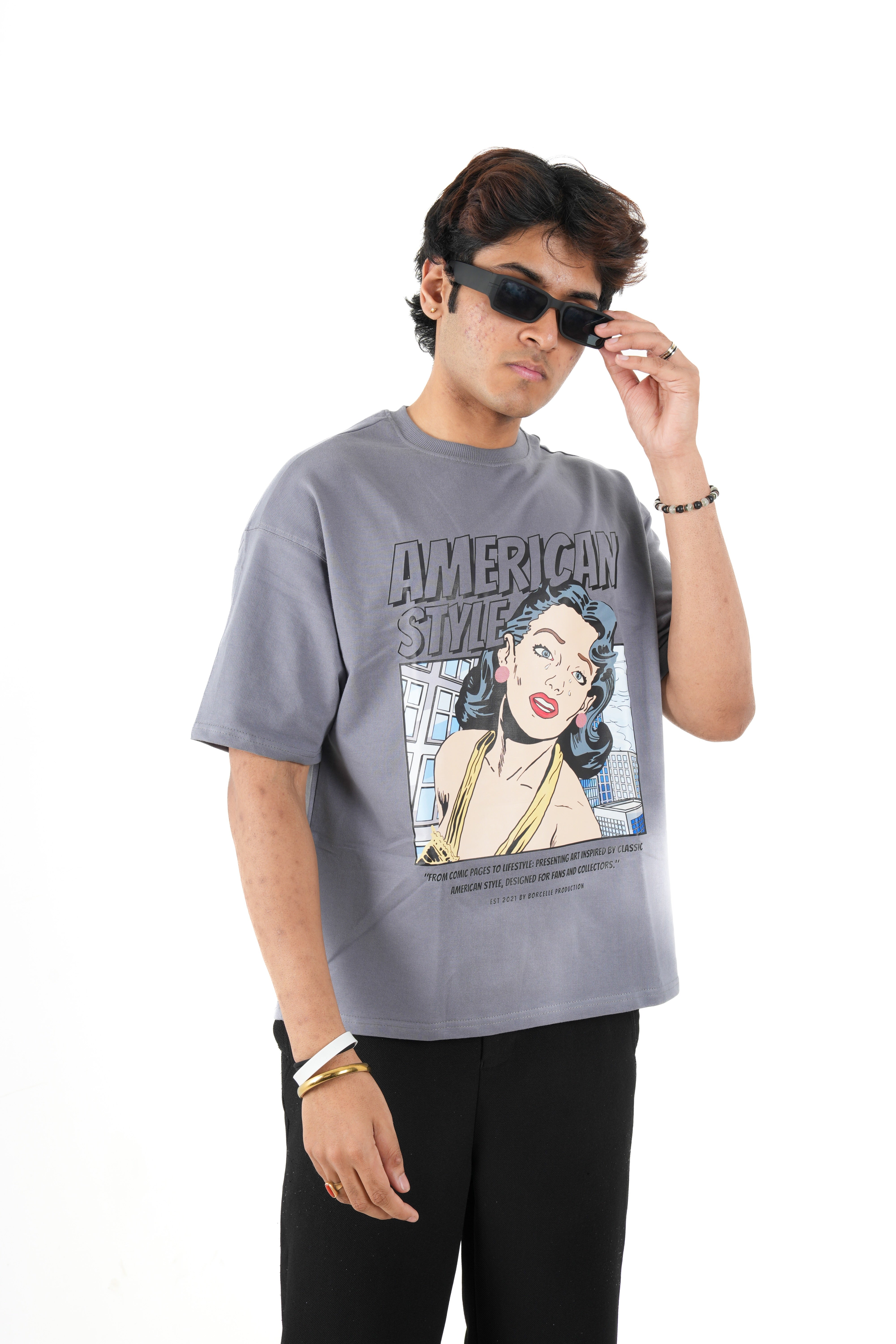 Dumbbers Original 100% Cotton Premium American Style T-Shirt // Charcoal