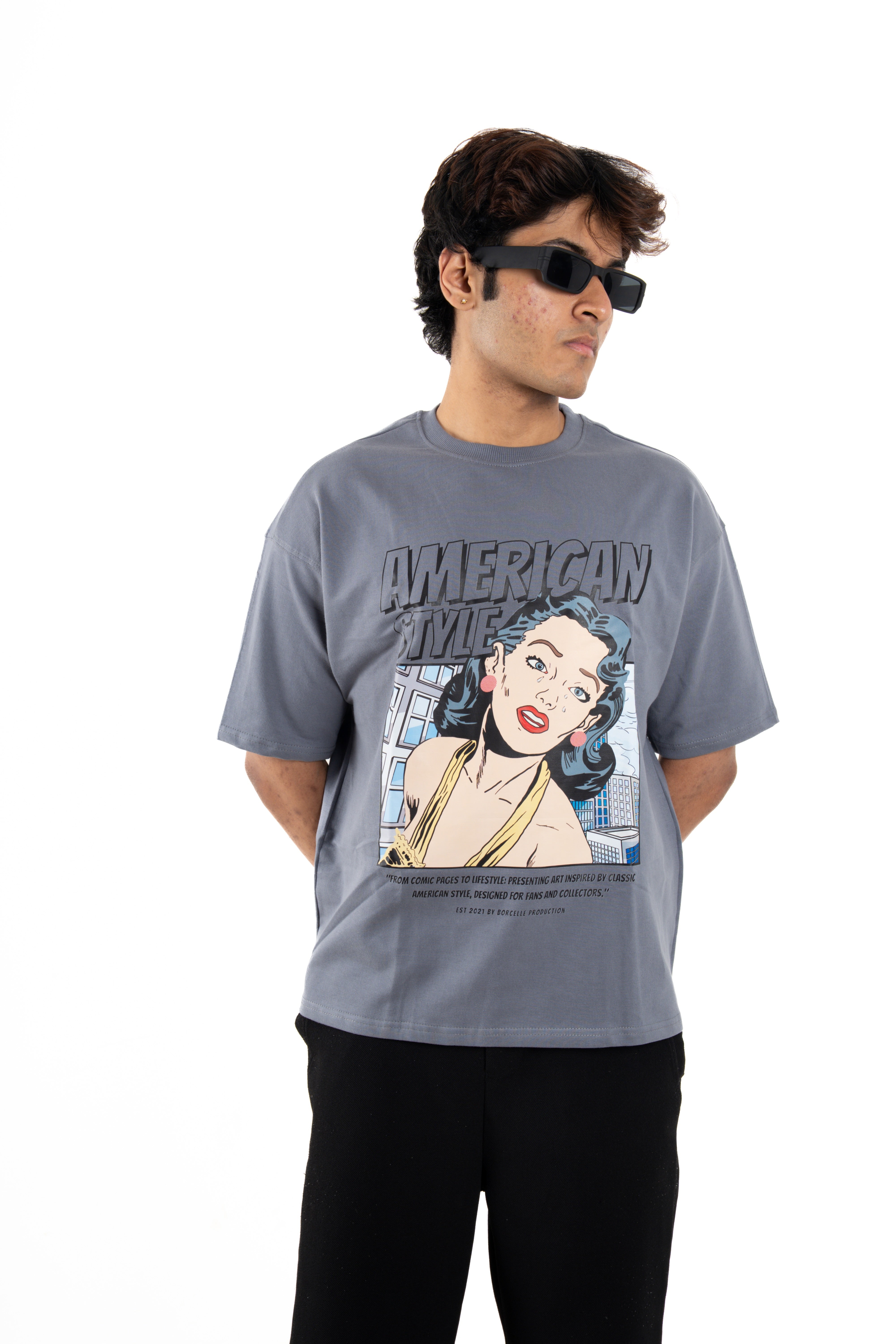 Dumbbers Original 100% Cotton Premium American Style T-Shirt // Charcoal